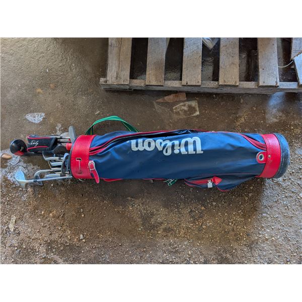 Wilson Golf Bag w/ Golf Clubs/Drivers