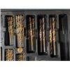 Image 4 : Mastercraft Titanium-Coated Drill Bit Set  2/64-21/64