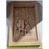 Image 1 : Wood carving- 24" by 15"