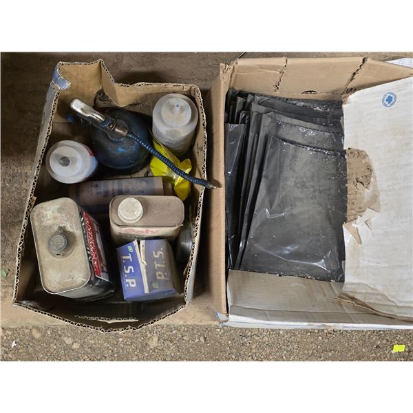 Shop supplies and garbage bags