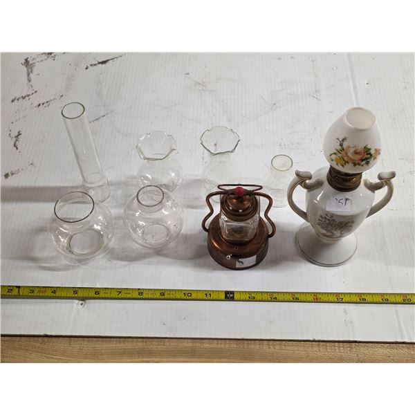 Miniature lamps and glass globes