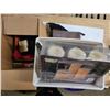 Image 1 : Lot of misc items, laundry basket, candle set