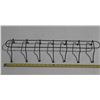 Image 3 : Black metal wall-mounted coat rack with 7 hooks.