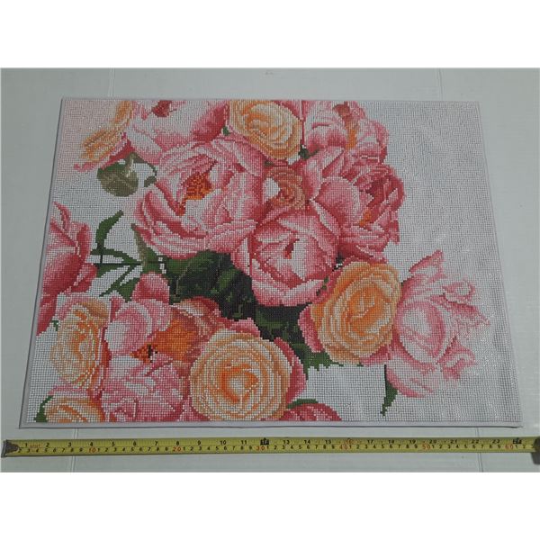 Peonies Diamond Art Kit by Make Market®.  (24" X 18")