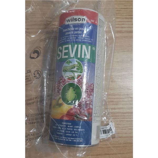Wilson Sevin Garden Dust Insecticide, used for controlling various garden pests.
