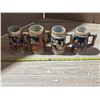 Image 1 : 4 beer steins -small size