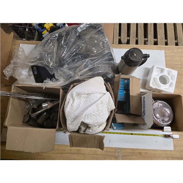 Lot of misc items, juicer, light bulbs