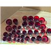 Image 2 : Ruby glass cups- various sizes