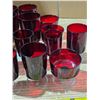 Image 5 : Ruby glass cups- various sizes
