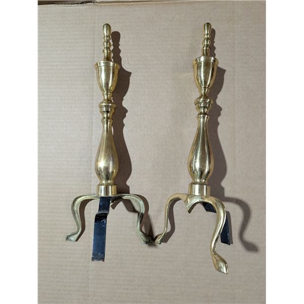 (2) Brass Stands