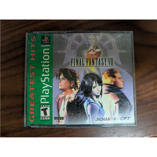 Vintage Greatest Hits Version Original Playstation 4 Disc Final Fantasy 8 w/ Case and Manual
