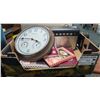 Image 1 : Box of Misc. Items (Clock, Cook Books, etc.)