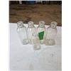 Image 1 : 5 Glass Milk Bottles Misc. Sizes