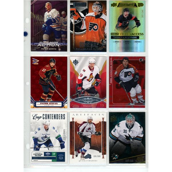 Sheet of NHL Sports Cards (Upper Decker Cards)