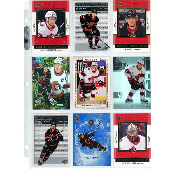 Sheet of NHL Sports Cards (Upper Decker Cards)