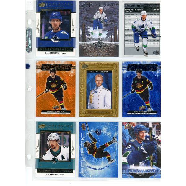 Sheet of NHL Sports Cards (Portrait/Unique Cards)