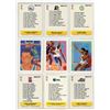 Image 2 : Sheet of NBA Sports Cards (1990 NBA Hoops Illustrated Cards)