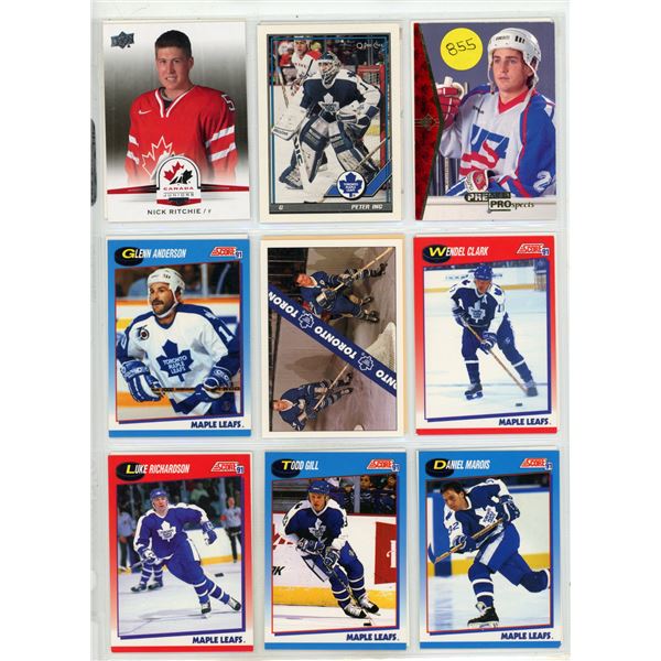 Sheet of NHL Sports Cards (Various from 1990s)