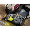 Image 3 : Box of Sports Items (Baseball Helmets, Soccer Balls, etc.)