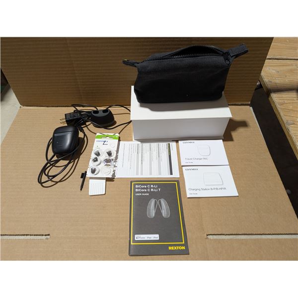Rexton Bicore CR-LI Barely Used 2000$ Value Hearing Aids (Original box, Manuals, and etc.)