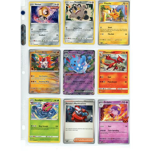 Sheet of Pokemon Cards (1) Holo Axumarill EX Card