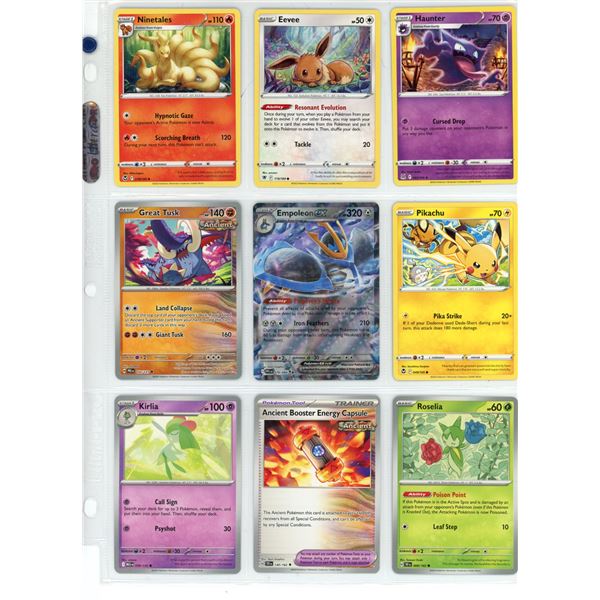 Sheet of Pokemon Cards (1) Holo Empoleon EX Card