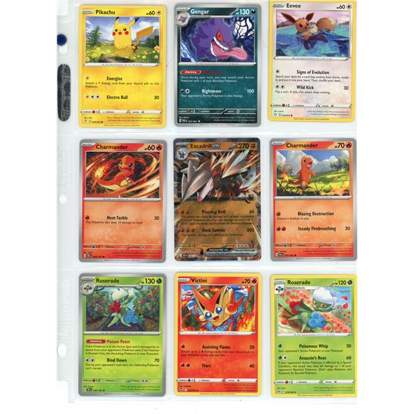 Sheet of Pokemon Cards (1) Holo Excaddrill EX Card