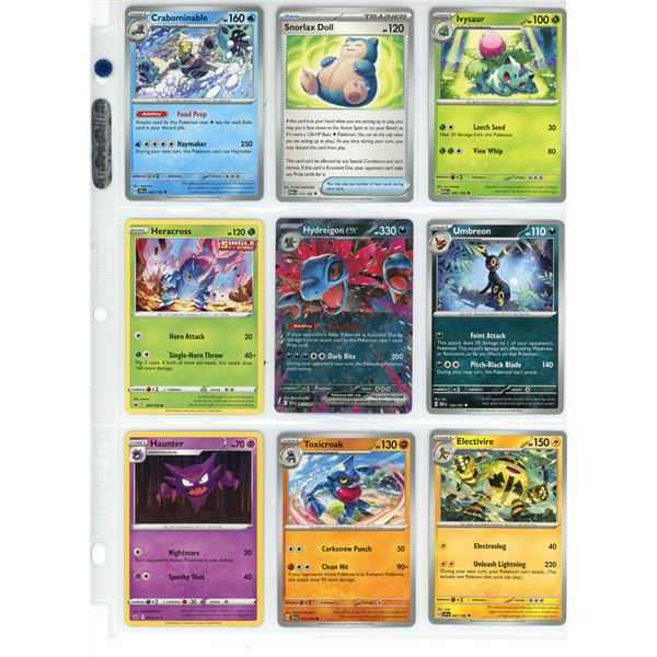 Sheet of Pokemon Cards (1) Holo Hyreigon EX Card