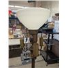 Image 2 : Vintage Lamp w/ Glass Shade top (Not Tested, No bulb)