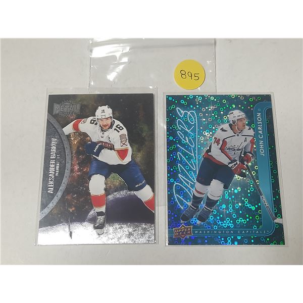2021-22 NHL Metal Universe - Aleksander Barkov and 2024-25 Upper Deck Series 2 Hockey - John Carlson