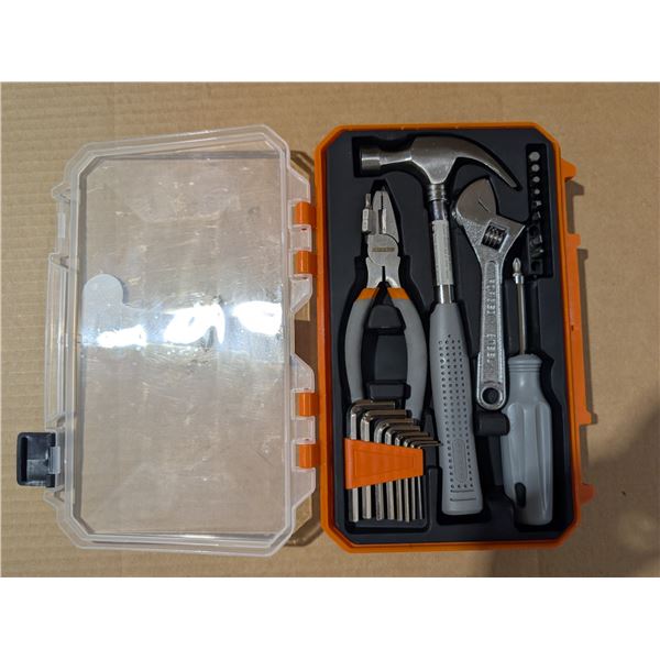 Barely Used General Purpose Tool Set w/ Case (Hammer, Pliers, Screwdriver Bits, etc.)