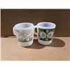 Image 1 : (2) Vintage Fireking Mugs (Floral Design and Veichle Design)