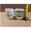 Image 4 : (2) Vintage Fireking Mugs (Floral Design and Veichle Design)