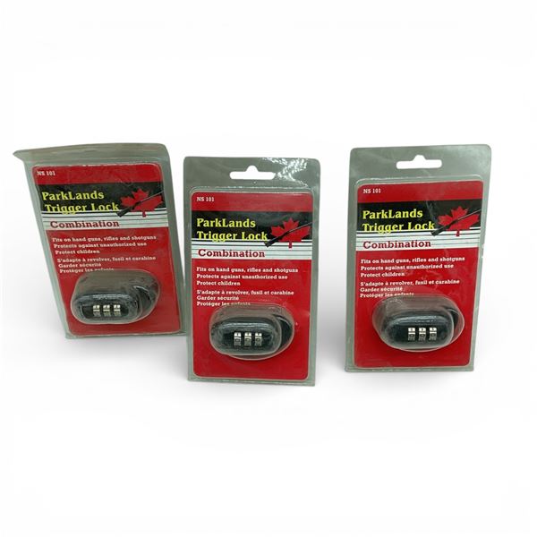 Parklands Combination Trigger Lock X 3 Qty