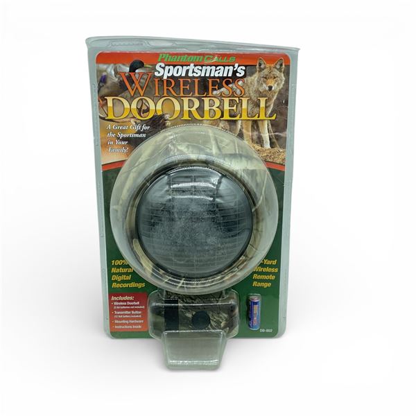Sportsman's Wireless Doorbell with Natural Digital Recordings