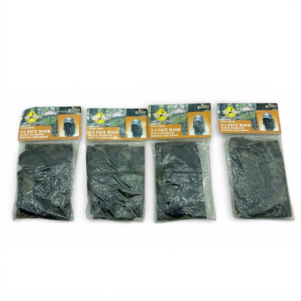 Hot Shot Nylon Mesh 3/4 Face Mask X 4 Qty