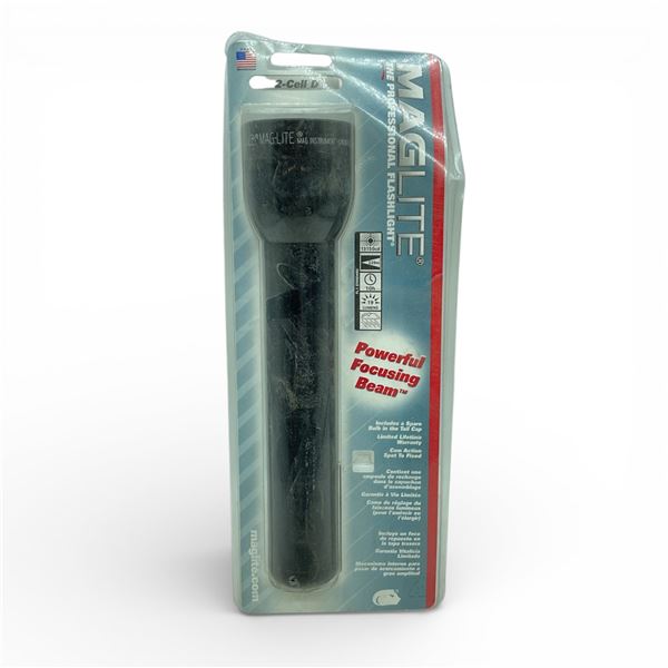 MagLite 2-Cell D Flashlight, 19 Lumen