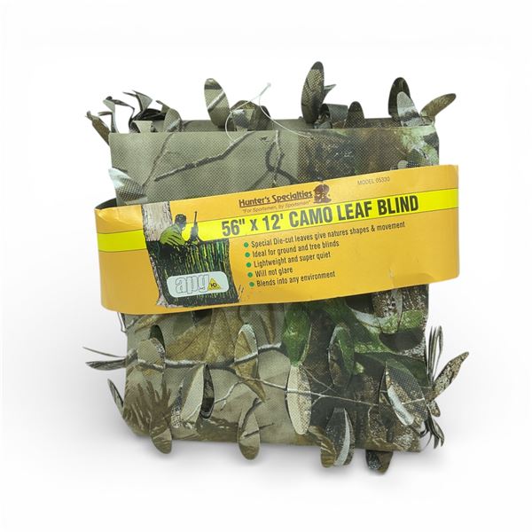 Hunter Specialties 56" x 12' Camo Leaf Blind