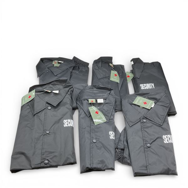 Parklands "Security" Wind Breaker Jacket, Size: Extra-Large X 6 Qty