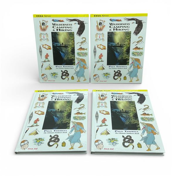 Exxa Nature Wilderness Camping and Hiking Outdoors Book by Paul Tawrell X 4 Qty