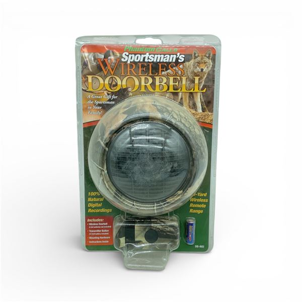Sportsman's Wireless Doorbell with Natural Digital Recordings