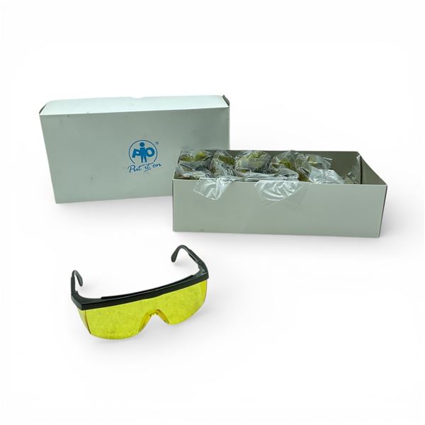 Put It On Protective Eye-Wear, Yellow Lens X 12 Qty