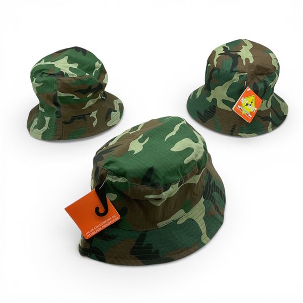 Hot-Shot Camo Bucket Hat Size: Men's Extra-Large X 3 Qty