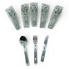 Image 1 : Knife, Fork, Spoon Camping Set X 6 Qty