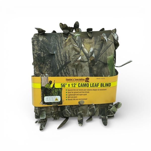 Hunter Specialties 56" x 12' Camo Leaf Blind