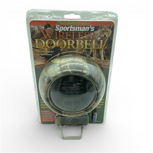 Sportsman's Wireless Doorbell with Natural Digital Recordings