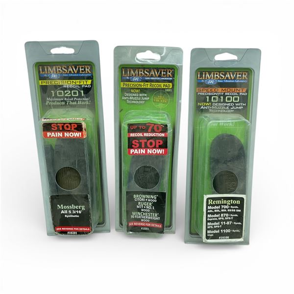 Assorted Limbsaver Recoil Pads for Assorted Firearms