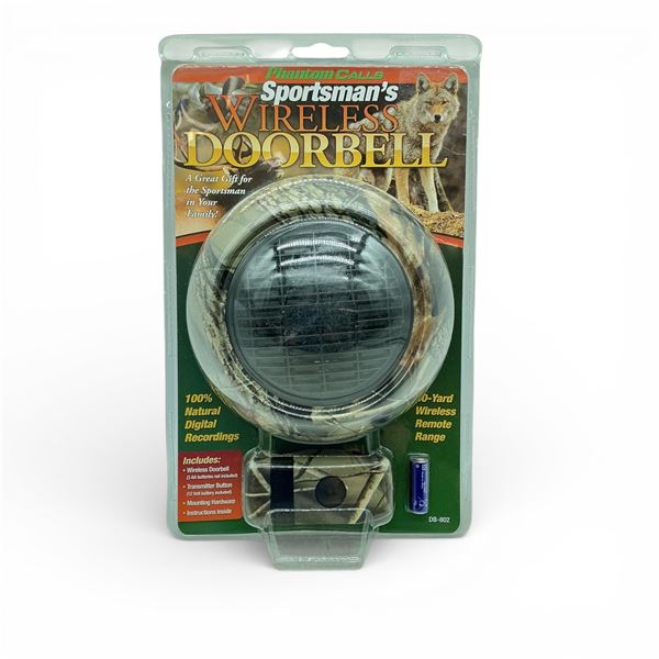 Sportsman's Wireless Doorbell with Natural Digital Recordings