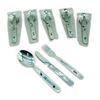 Image 1 : Knife, Fork, Spoon Camping Set X 6 Qty