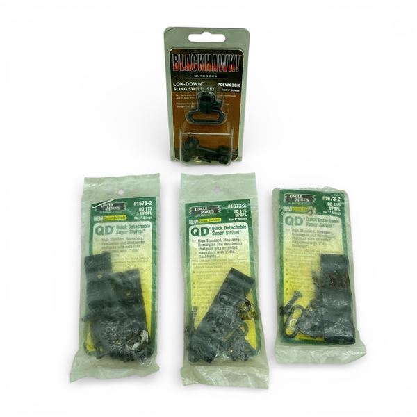 Assorted Uncle Mike's and Blackhawk Sling Swivels X 4 Qty